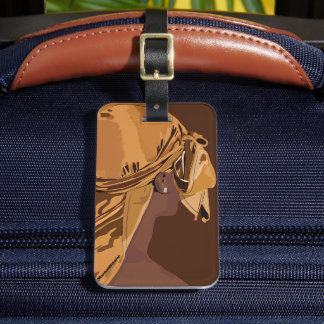 Aesthetic art Black man with durag artwork Gepäckanhänger