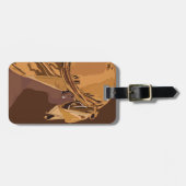 Aesthetic art Black man with durag artwork Gepäckanhänger (Vorderseite horizontal)