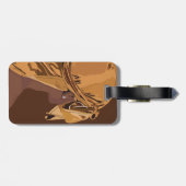 Aesthetic art Black man with durag artwork Gepäckanhänger (Rückseite horizontal)