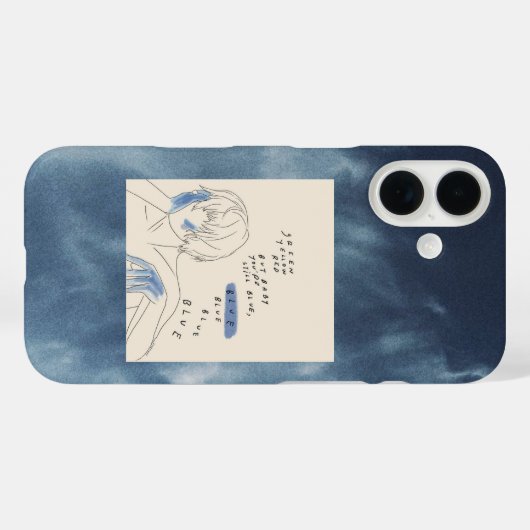 aesthetic azure phone case (Rückseite (Horizontal))
