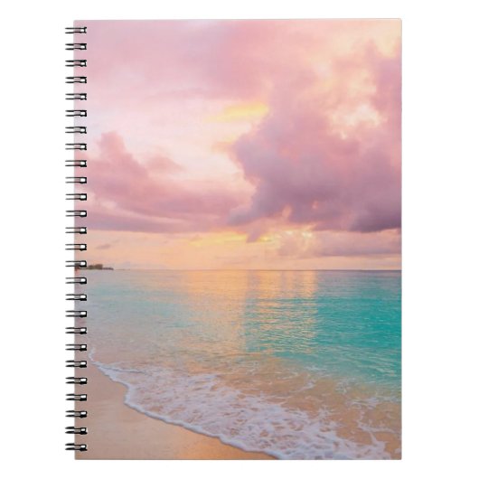 Aesthetic Beach Notebook Notizblock (Vorderseite)