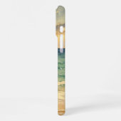 Aesthetic Beach Sunset Watercolor Custom Name iPhone Hülle (Linke Seite)