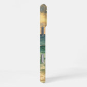 Aesthetic Beach Sunset Watercolor Custom Name iPhone Hülle (Rechte Seite)
