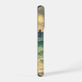 Aesthetic Beach Sunset Watercolor Custom Name iPhone Hülle (Rechte Seite)