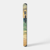 Aesthetic Beach Sunset Watercolor Custom Name iPhone Hülle (Linke Seite)