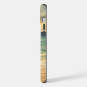 Aesthetic Beach Sunset Watercolor Custom Name iPhone Hülle (Linke Seite)