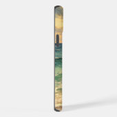 Aesthetic Beach Sunset Watercolor Custom Name iPhone Hülle (Rechte Seite)