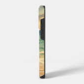 Aesthetic Beach Sunset Watercolor Custom Name iPhone Hülle (Linke Seite)