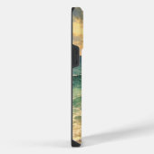 Aesthetic Beach Sunset Watercolor Custom Name iPhone Hülle (Rechte Seite)