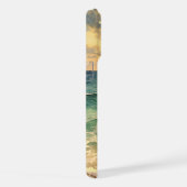 Aesthetic Beach Sunset Watercolor Custom Name iPhone Hülle (Rechte Seite)