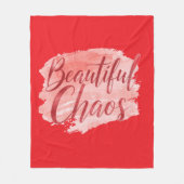 Aesthetic Beautiful Chaos Script Typography Fleecedecke (Vorderseite)