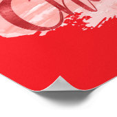 Aesthetic Beautiful Chaos Script Typography Poster (Ecke)