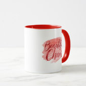 Aesthetic Beautiful Chaos Script Typography Tasse (VorderseiteRechts)