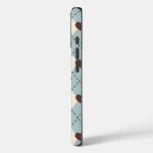 Aesthetic Blue,Cream Argyle Heart Pattern cover (Rückseite / Links)