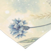 Aesthetic Blue Wildflowers Tischdecke (Schrägansicht)