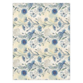 Aesthetic Blue Wildflowers Tischdecke (Vorderseite)