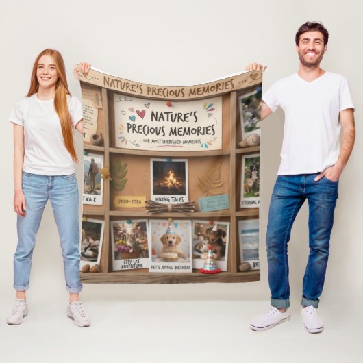 Aesthetic Blurred Nature & Pets Memory Box Fleecedecke (Beispiel)