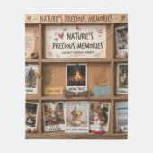 Aesthetic Blurred Nature & Pets Memory Box Fleecedecke (Vorderseite)