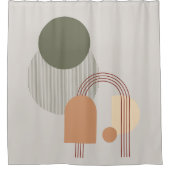 Aesthetic Boho - Boho Duschvorhang (Vorderseite)