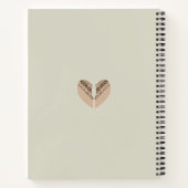 Aesthetic Boho Spiral Notebook Notizblock (Rückseite)