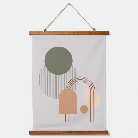 Aesthetic Boho - Wandbilder Boho Style  Wandteppich Mit Holzrahmen (Vorderseite)