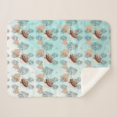 Aesthetic Boho Wildflowers Flowers  Sherpadecke (Vorderseite (Horizontal))