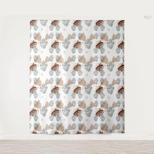 Aesthetic Boho Wildflowers Flowers  Wandteppich (Vorderseite)