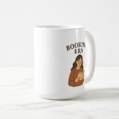 Aesthetic Bookish Era Cozy Reading Girl Kaffeetasse (VorderseiteRechts)