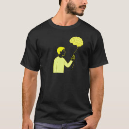 Aesthetic Brain Balloon • Funny Overthinking Art T-Shirt