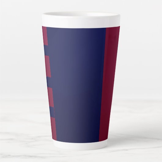 Aesthetic Bright Gradient Pattern Milchtasse (Vorderseite)