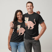 Aesthetic Cat Drinking Bob Best Illustration T-Shirt (Unisex)
