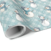 Aesthetic Checkered Holiday Wrapping Paper Geschenkpapier (Rolleneckpunkt)