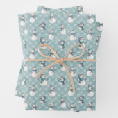 Aesthetic Checkered Holiday Wrapping Paper Geschenkpapier Set (Beispiel)