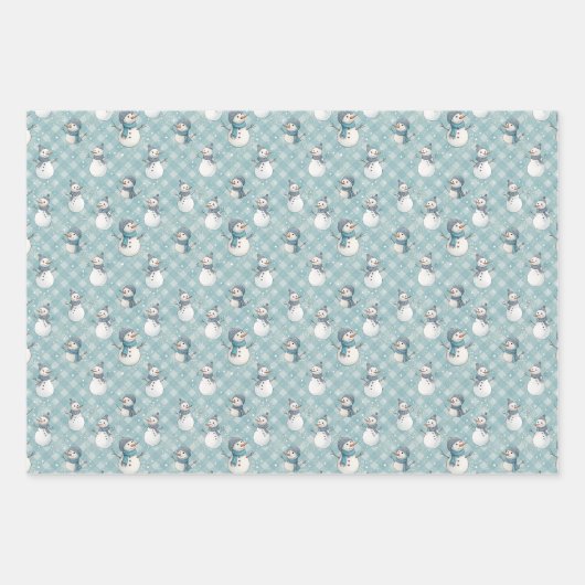 Aesthetic Checkered Holiday Wrapping Paper Geschenkpapier Set (Vorderseite)