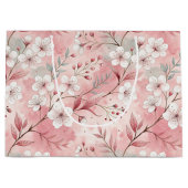 Aesthetic cherry blossoms große geschenktüte (Vorderseite)