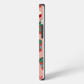 Aesthetic Christmas Mistletoe Coffee iPhone Hülle (Linke Seite)