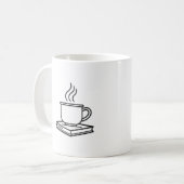 Aesthetic Coffee Cup & Reading Lover Mug Kaffeetasse (Vorderseite Links)