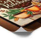 Aesthetic Coffee Kitchen Minimalist Wall Art Poster (Ecke)