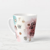 “Aesthetic Coffee Lover Illustration Milchtasse (Linke Ecke)