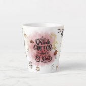“Aesthetic Coffee Lover Illustration Milchtasse (Vorderseite)