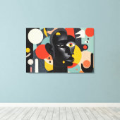 Aesthetic Colorful Abstract Dadaism Leinwanddruck (Insitu (Holzboden))