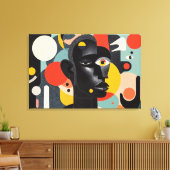 Aesthetic Colorful Abstract Dadaism Leinwanddruck (Insitu (Wohnzimmer))