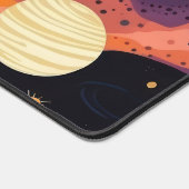 Aesthetic Cosmic Galaxy Planets and Stars Custom Schreibtischunterlage (Ecke)