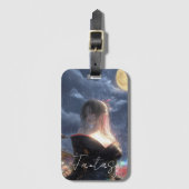Aesthetic / Dark Fantasy Girl Gepäckanhänger (Vorderseite Vertikal)