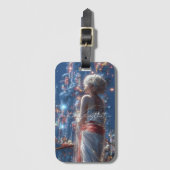Aesthetic / Dark Fantasy Girl Gepäckanhänger (Vorderseite Vertikal)
