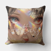 Aesthetic / Dark Fantasy Girl Kissen (Vorderseite)
