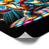 Aesthetic Duck Disco Dancer Poster (Ecke)