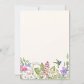 Aesthetic floral bloom garden baby shower einladung (Rückseite)