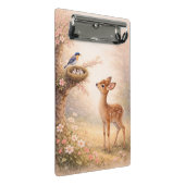 Aesthetic Floral Nature Clipboard | Soft Pastel  Mini Klemmbrett (Schrägansicht)