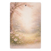 Aesthetic Floral Nature Clipboard | Soft Pastel  Mini Klemmbrett (Rückseite)